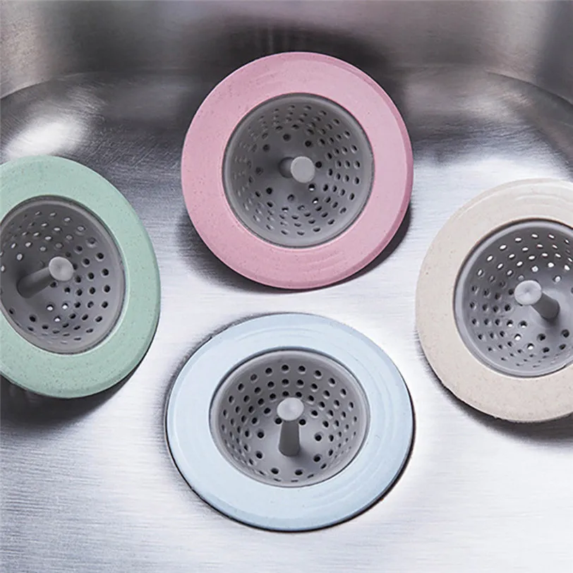 

Kitchen Strainer Sewer Filter Drainage Silicone Suckers Bathroom Sink Hair Tool Kitchen Accessories A18