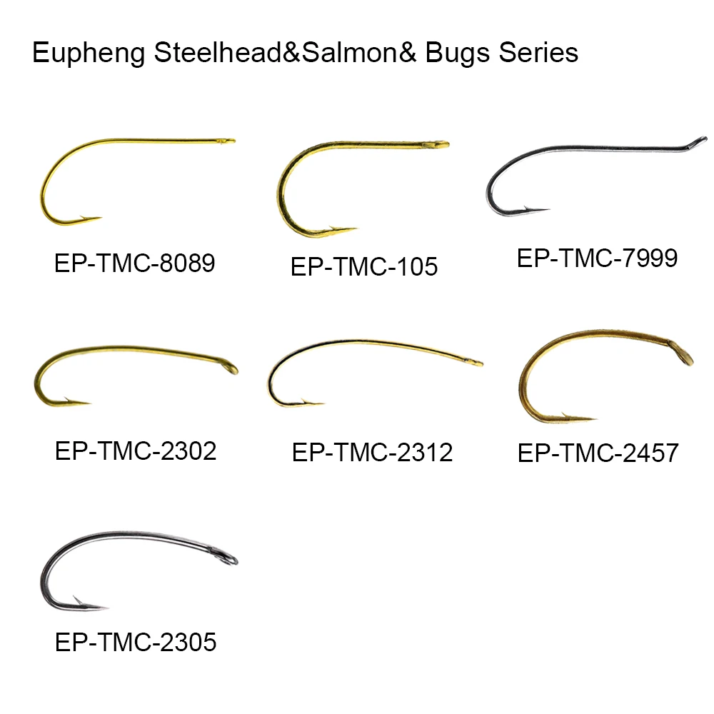 Eupheng 100 шт. рыболовные крючки серии Steelhead, лососевый камень, яйцо-жук, рыболовные крючки, приманки, Хоппер, стример, рыболовные крючки для мокрой мухи