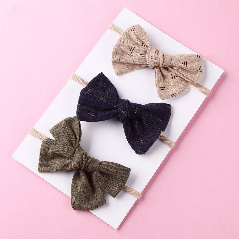 10 Pcs Brown Baby Nylon Headbands