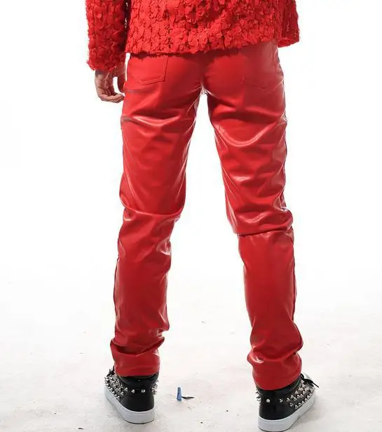 Red Singer Rivets street 1 pu leather 