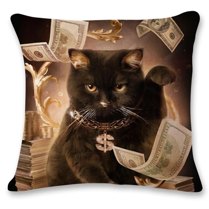 WL Candy L Animal Series 45*45 см льняная Мягкая Обложка Pet Cat наволочка для сиденья автомобиля