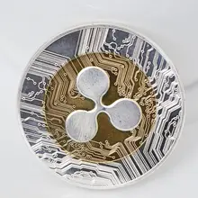 Новинка, 1 шт. монета ряби, золотой, серебряный цвет, XRP, криптовалюминесцентная ряби, коллекционеров XRP, монета, подарок, художественная колле...