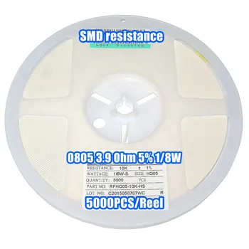 

1 Reel 0805 3.9R 3.9 Ohm 5% 1/8W SMD Resistance 5000PCS/Reel