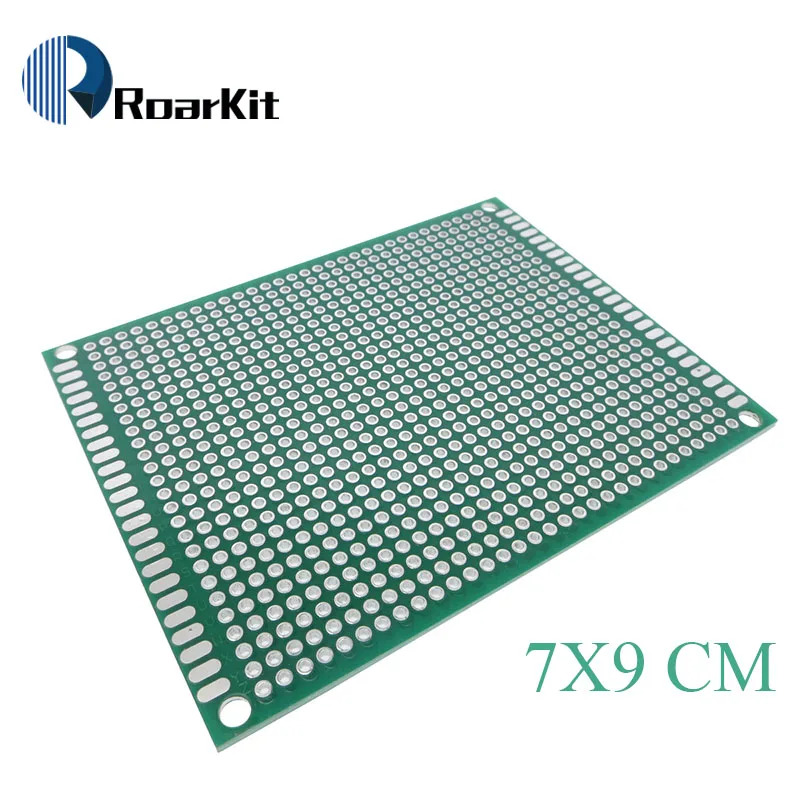 1 шт. 7x9 см Прототип PCB 7*9 см панель двойное покрытие/лужение PCB универсальная плата двухсторонняя PCB 2,54 мм доска