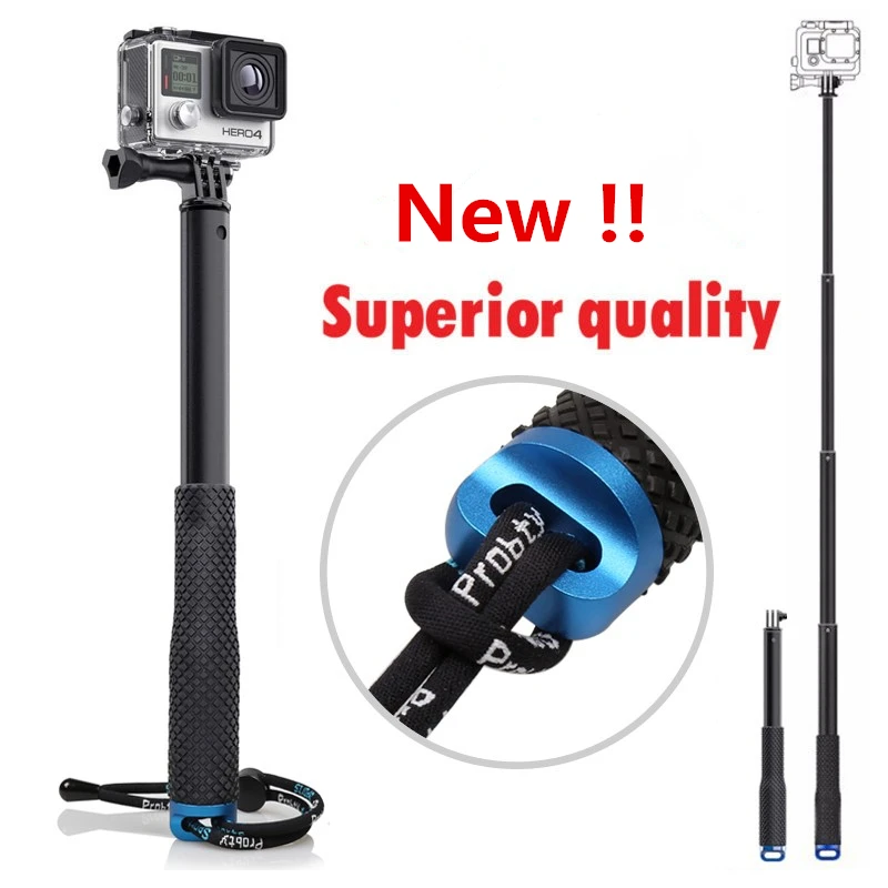 Gopro Aluminum Extendable selfie stick monopod For Action Camera Go pro hero 4 3 3 2