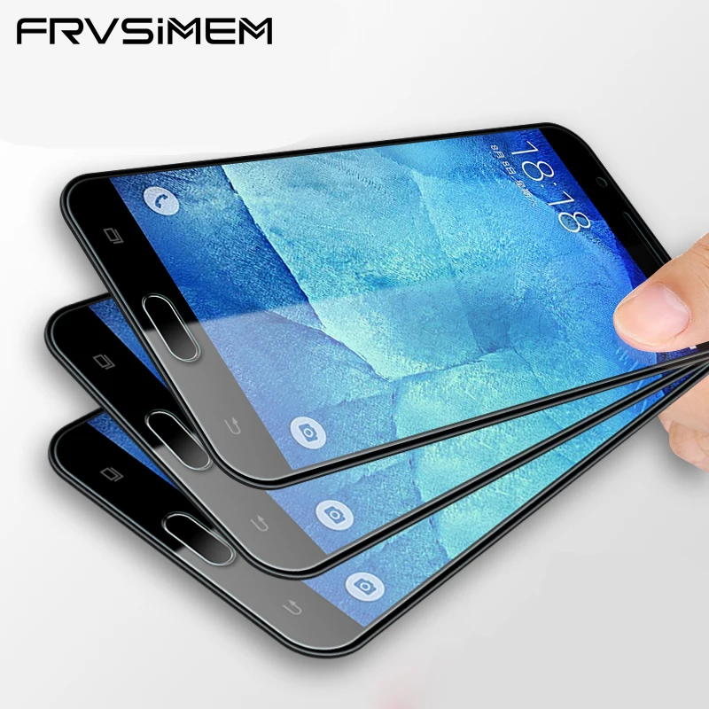 

Tempered Glass For Samsung Galaxy A8 2018 A3 A5 A7 2016 2017 A8 Plus Full Coverage Screen Protector Film