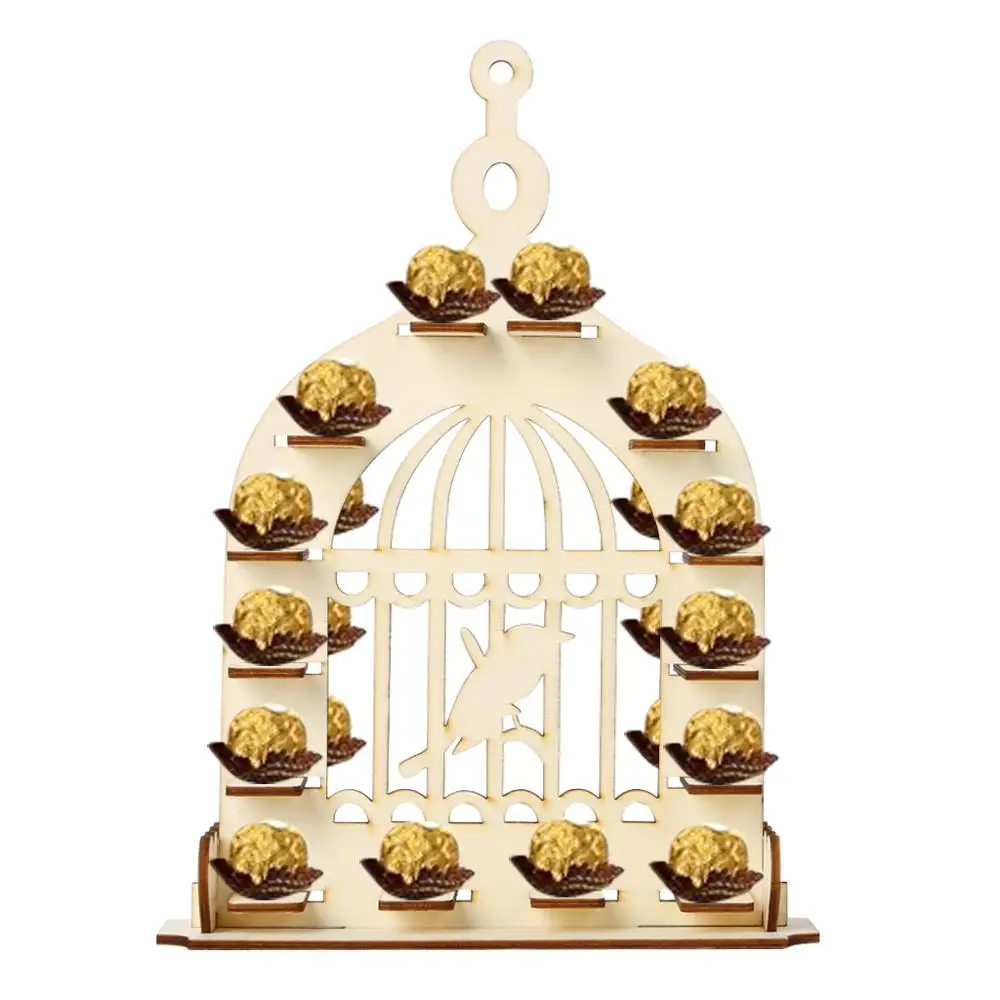 7 Tiers Heart / Bird Shape Personalised Mr& Mrs Ferrero Rocher Pyramid Wedding Chocolate Dessert Candy Display Stand