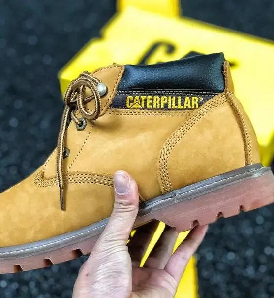Мужские Caterpillar CAT широкий стальной носок защитная Рабочая обувь тренер сапоги