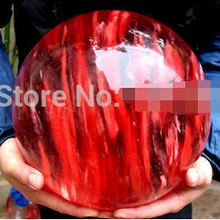 > чудо Огромный Кристалл Cherry Red довольно сфера шар 200 мм