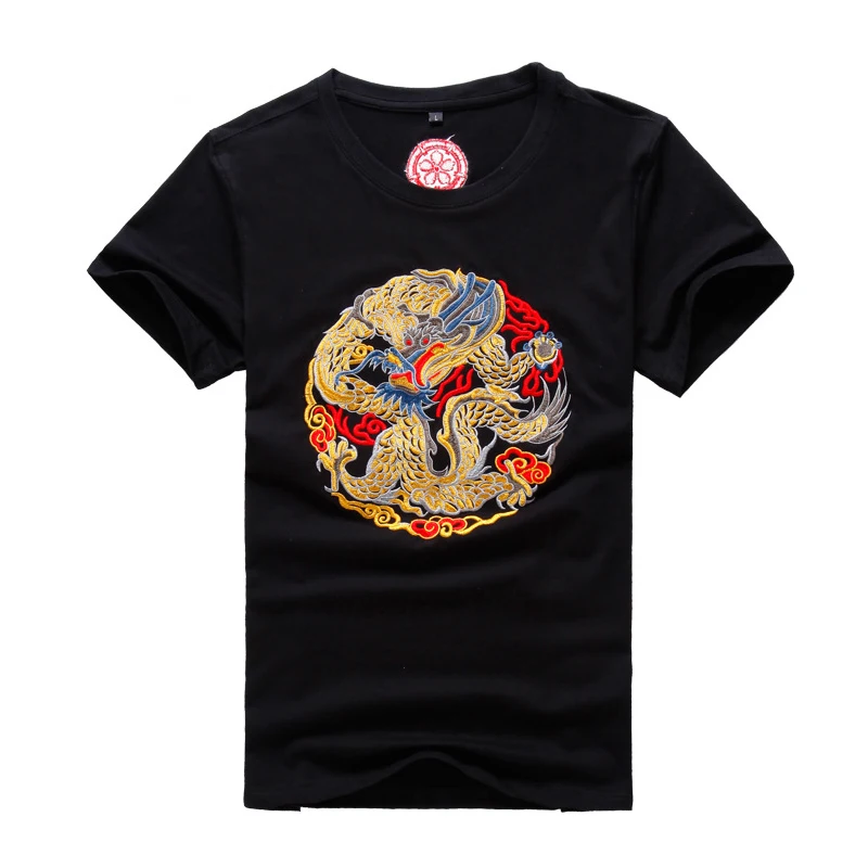 2017 new design cotton embroidery dragon t shirt mens fashion summer 2017 new design cotton embroidery dragon t shirt mens fashion summer