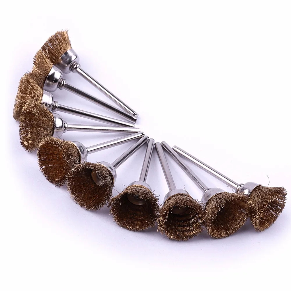 20Pcs/Lot Diameter 16mm High Quality Brass Wire Brush Kit for Removing