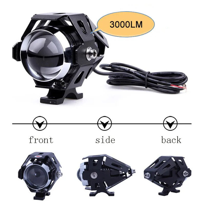 2 шт. 125 Вт мотоциклетные фары s U5 led 12 В 6500k Аксессуары для мотоциклетных