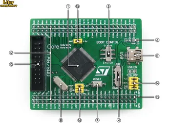 

STM32 Board Core107V STM32F107VCT6 STM32F107 ARM Cortex-M3 STM32 Development Core Board with Full IO Expanders