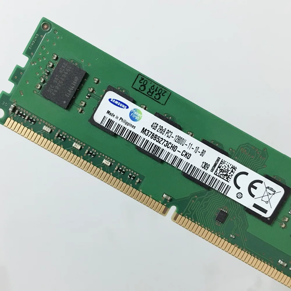 Оперативная память Samsung DDR3 PC3 2RX8 4 Гб 1333 1600 МГц для настольного компьютера 240pin