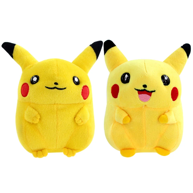 16cm 2 Styles Cute Pikachu With suction cups Plush Kawaii Stuffed Dolls
