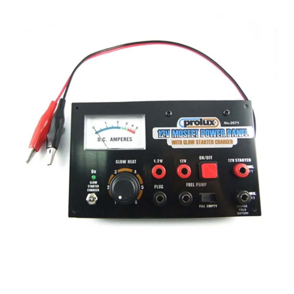 

12V Power Panel W/Glow Starter Charger For RC Toys Model
