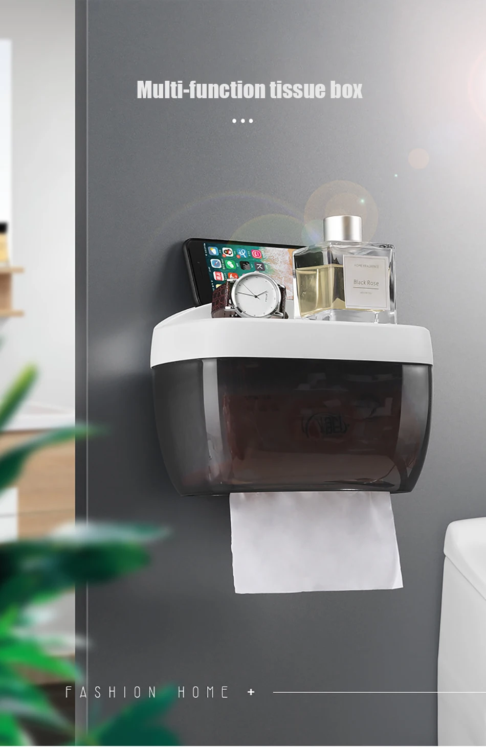 BAISPO держатель туалетной бумаги настенный держатель для туалетной бумаги водонепроницаемый ящик для хранения портативный держатель бумаги для ванной комнаты