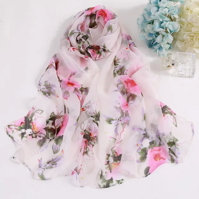 hot 2018 new brand women scarf spring summer silk scarves shawls and wraps lady pashmina beach stoles hijab foulard 2