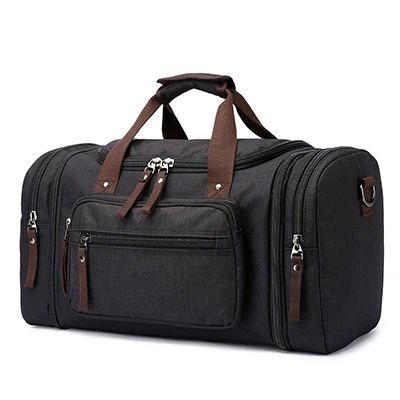 Водонепроницаемые мужские дорожные сумки, сумки для переноски багажа, сумки для путешествий, большие сумки для путешествий, сумки для путешествий, большие сумки для путешествий - Цвет: Black