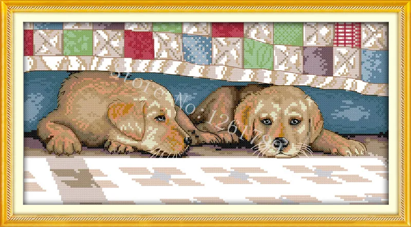 JOY SUNDAY вышивка живопись своими руками крестиком наборы аристократическая собака