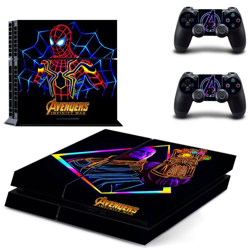 Скины Наклейка s крышка PS4 наклейка Мстители Play станция 4 кожа контроллер скины