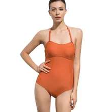 XARKE Sexy Swimsuit Women One Piece Bikini Backless Swimming Suit for Women Halter Slim Swim Suit Female Swimwear Bodysuit attractive halter backless openwork one piece swimsuit for women