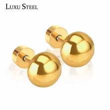 Роскошные стальные новые модные овальные серьги-гвоздики из нержавеющей стали для женщин/детей, Индивидуальные ювелирные изделия, подарок