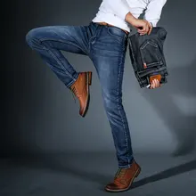 2019 New Mens Fashion Jeans Men Casual Slim Stretch Jeans Classic Denim Pants Trousers Plus Size Black Blue celana jeans pria 2019 New Mens Fashion Jeans Men Casual Slim Stretch Jeans Classic Denim Pants Trousers Plus Size Black Blue celana jeans pria