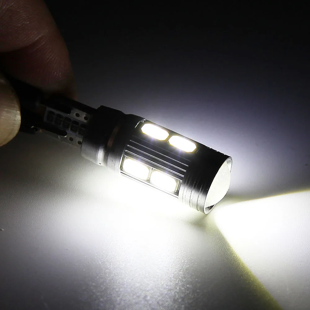 4 шт. светодиодный чистый белый 194 W5W 168 5730 10 SMD Canbus Автомобильный супер яркий для