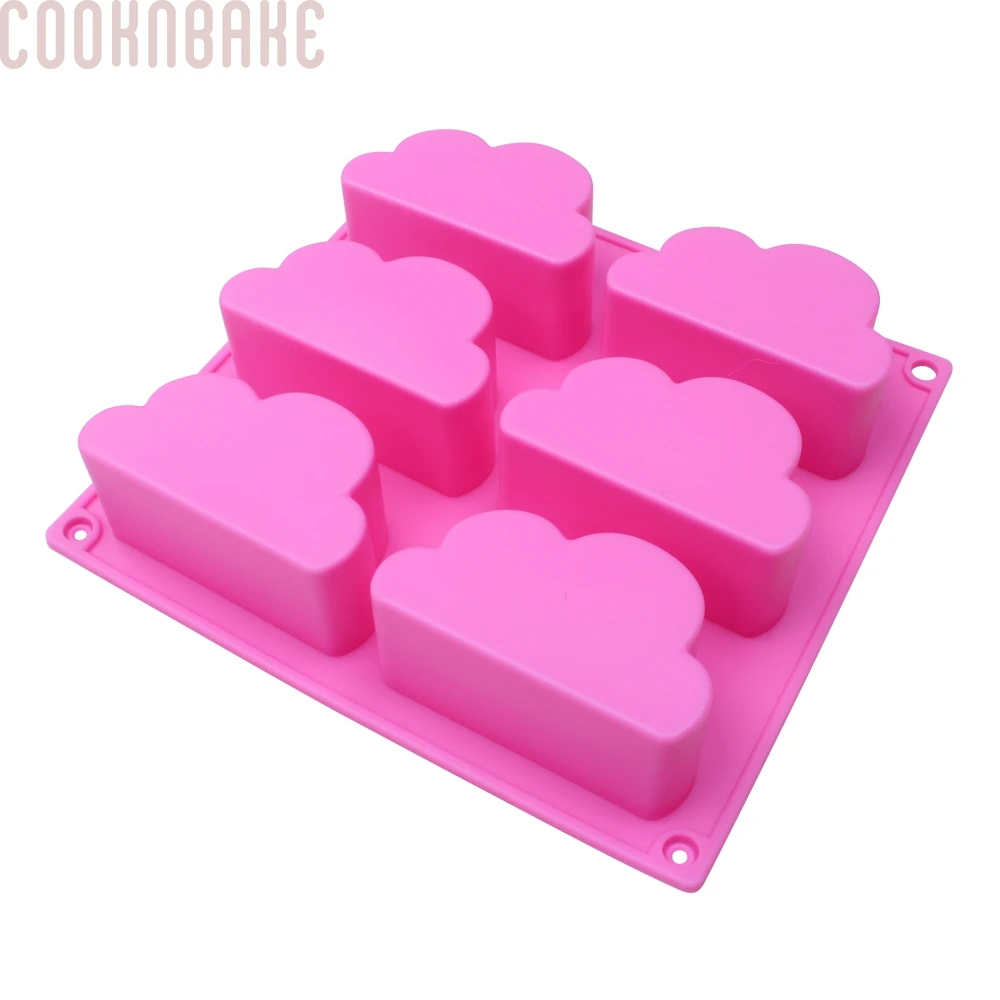 

COOKNBAKE DIY Cake Baking Tool Silicone Handmade Soap Mold for Cake The shape of Clouds pastry Mould Jello cake bakeware tools