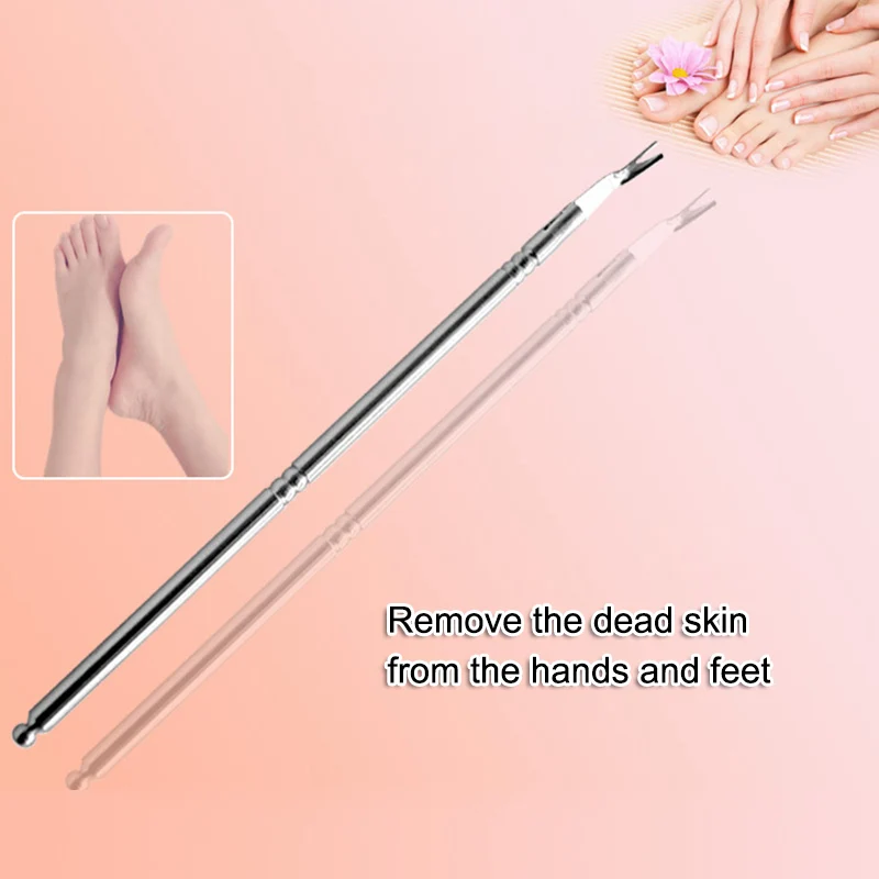 

Remove Foot Dead Skin Fork V Shape Tool Stainless Steel Trimming Beauty Nail Art HS11