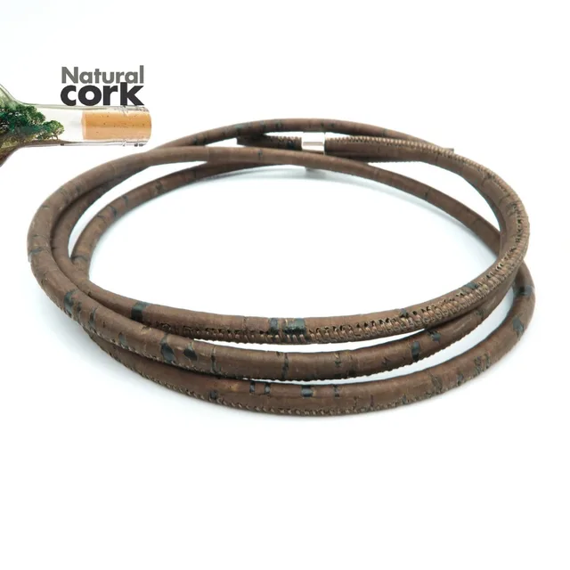 Potuguese Natural Cork 4mm Round Brown Leather Jewelry Supplies Potuguese Natural Cork 4mm Round Brown Leather Jewelry Supplies Vegan Environmentally Friendly Cor 76