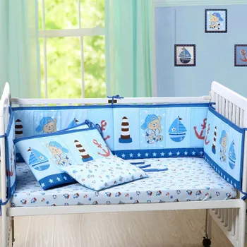 

Baby Crib Bumper Pad for Newborn Cotton Linen Protector Baby Bed Bumpers Cot Bassinette Bumpers Pad Padded Full Surround