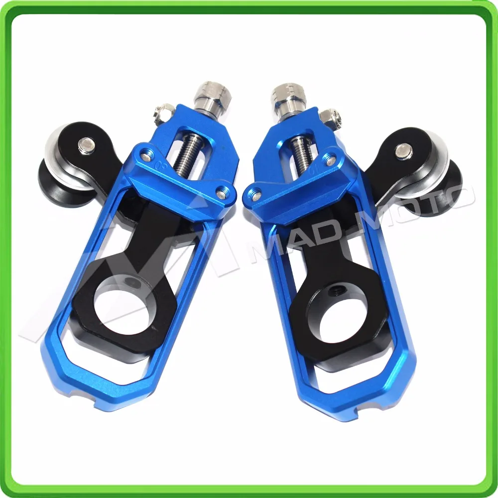 Motorcycle Chain Tensioner Adjuster with spool fit for Honda CBR600RR 2005 2006 2007 2008 2009 2010 CBR 600 RR Blue & Black (2)