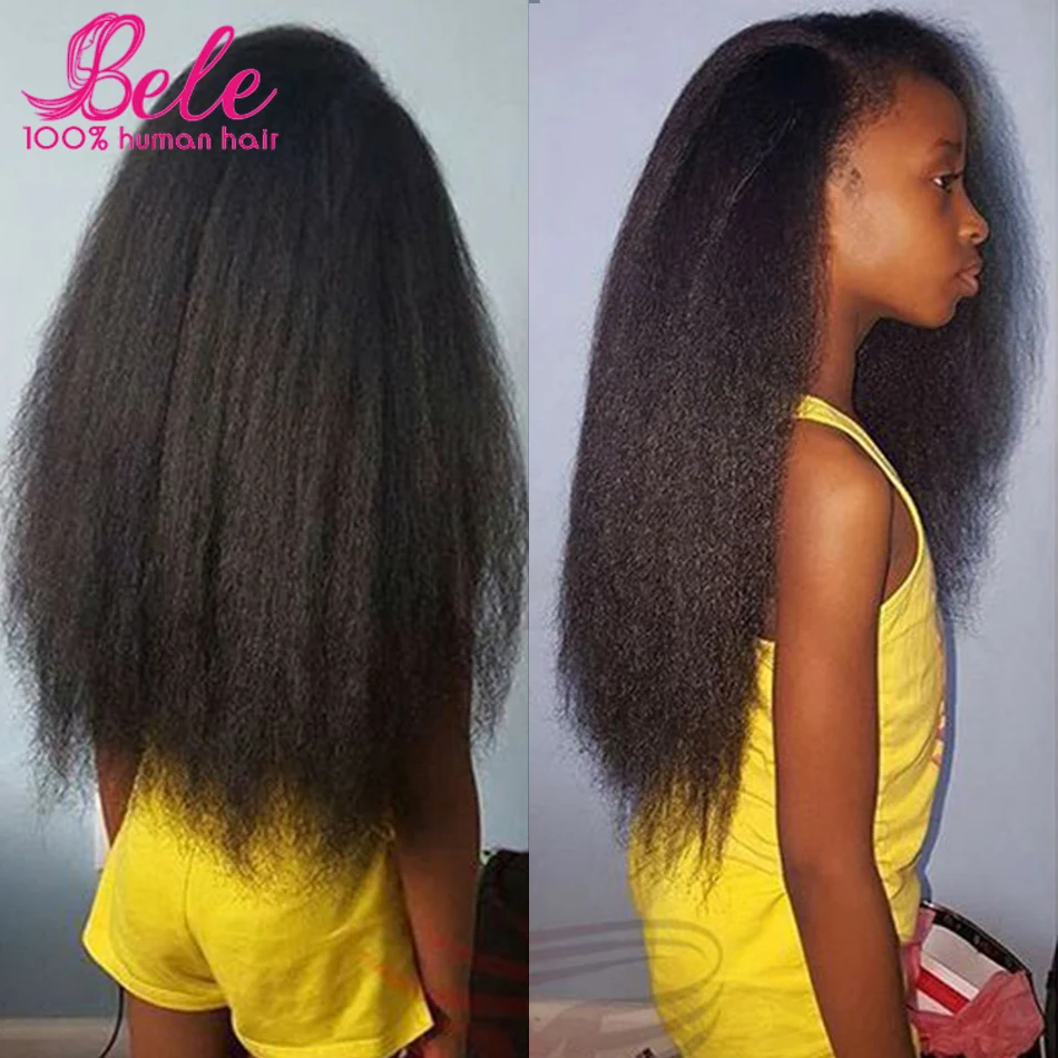 Malaysian Kinky Straight Hair Weave Yaki Straight Malaysian Virgin