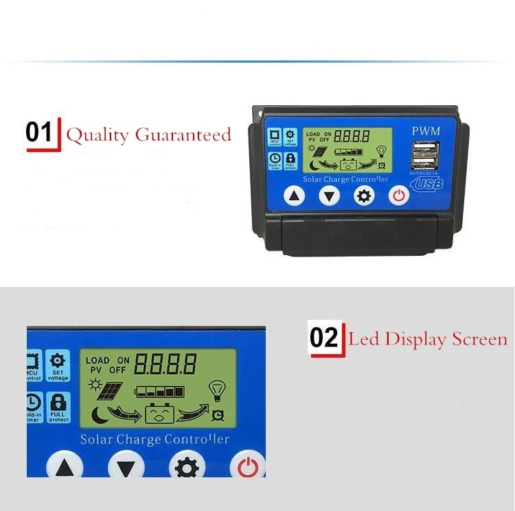 SUNYIMA 12 V/24 V 50A ЖК-дисплей за максимальной точкой мощности, Солнечный контроллер заряда для солнечной панели регулятор 10/20 Вт, 30 Вт, 40A Батарея ток лампы дисплей