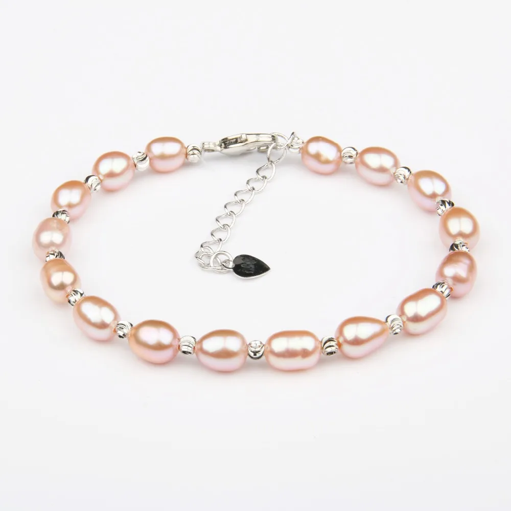 100% Natural Freshwater Pearl Bracelets Natural Pearl Bracelet for Women Cuff Bangles Wrap Beads Bracelet