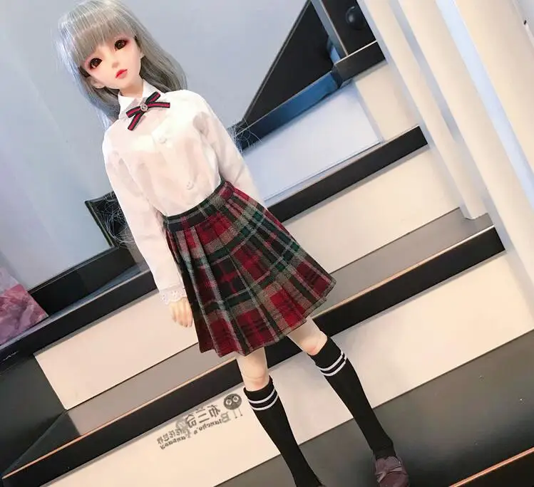 1/3 DD 1/4 MSD BJD Кукольное пальто юбки аксессуары для кукол Студенческая японская Европейская школьная форма синий блейзер набор