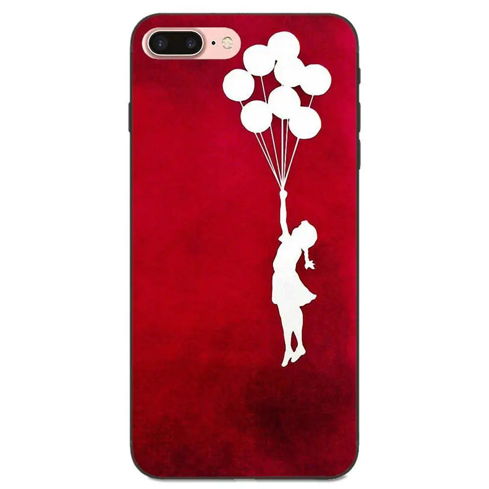 Чехол из ТПУ для Samsung Galaxy Note 4 8 9 S3 S4 S5 S6 S7 S8 S9 S10 Edge Plus Lite I9080 G313 Banksy Balloon Girl