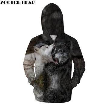 

Fighting Wolf Hoodies Men Zip Sweatshirts Streatwear Pullover 3D Zipper Tracksuits Anime Coat Unisex Hoody Drop ship ZOOTOPBEAR