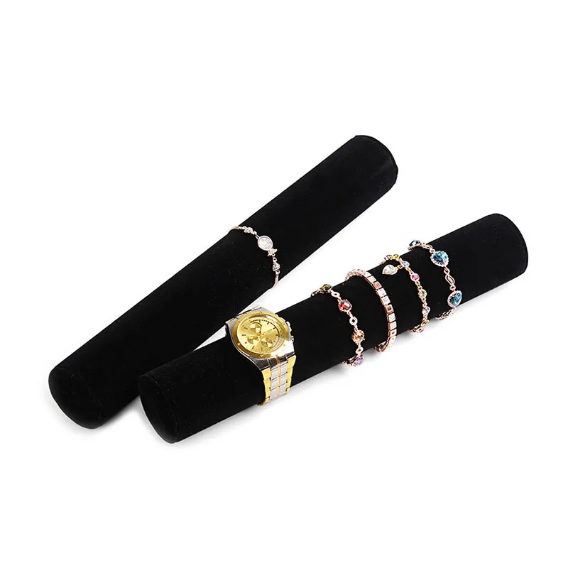 

1 PC Black Velvet Jewelry Display Holder Organizer Storage For Bracelet Chain Bangle Watch