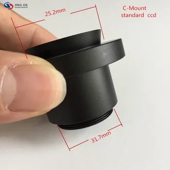 

1X interface for connecting the microscope CCD microscope camera 23.2mm adapter 32mm tapered connection Standard C-Mount