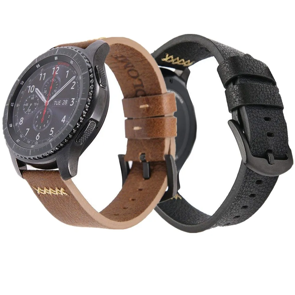 Кожаный ремешок для Samsung Gear S3/Galaxy Watch 46 мм/3 45 мм|Ремешки часов| |