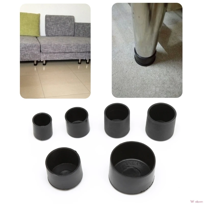 4x Резиновые стул наконечник и устойчивая к царапинам мебельные ножки пол протектор W-магазине Oct16_A
