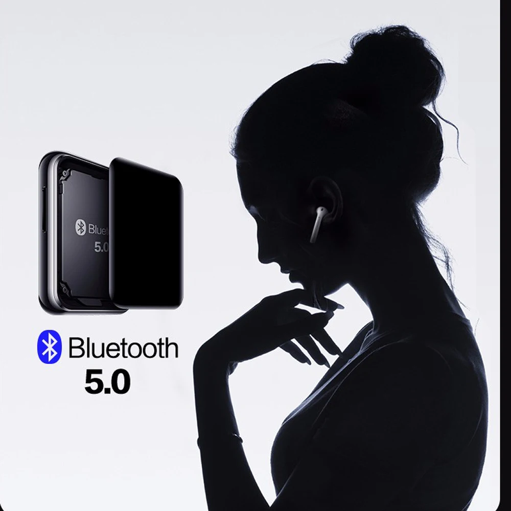 Bluetooth 5,0 MP3 плеер 2,5 дюймов полный сенсорный экран 16 Гб HiFi портативный динамик без потерь Музыкальный плеер с электронной книгой fm-радио, SD карта