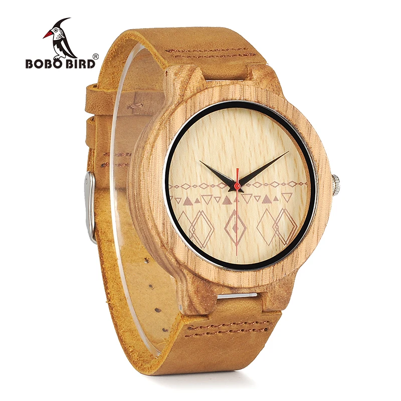 BOBO BIRD Men Watches Zebra Wooden Timepieces Top Brand Quartz Watch For Men relogio masculino Accept Logo Drop Shipping