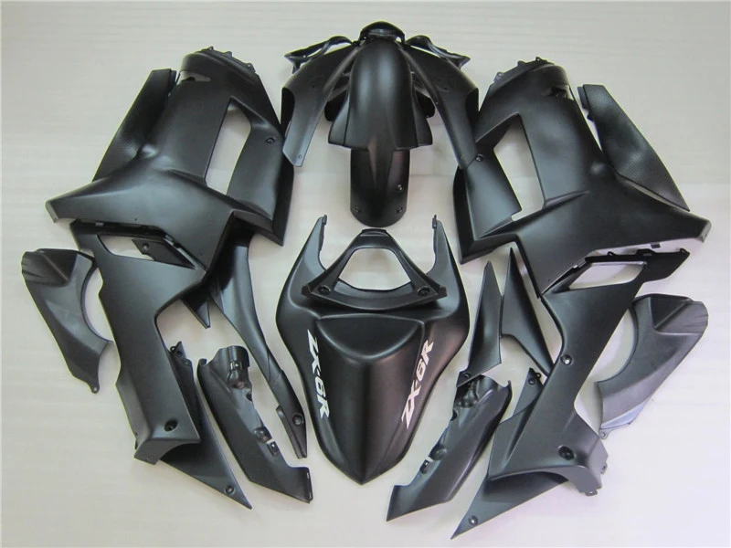 Полный комплект обтекателей из АБС пластика для Kawasaki ZX 6R 2007 2008 полностью матовые