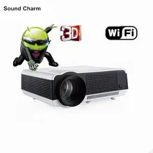2017 Built-in Android 4.4 Wifi 1080P Smart LED Full HD 3D Video Projector Wifi digital Multimedia Home cinema TV Proyector