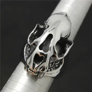 

316L Stainless Steel Cool Newest Huge Heavy Big Dinosaur Big Cool Polishing Skull Ring Factory Price