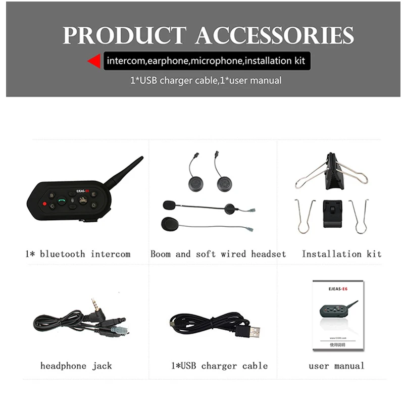 2PCS-Upgraded-Version-E6-6-Riders-Bluetooth-Intercom-Headset-1200m-Motorcycle-Helmet-BT-Interphone-Moto-Communicator (4)